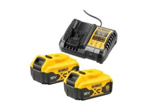 DeWALT Akku Kit 18 Volt | 2x Akku 5 Ah und 1x Schnellladegerät