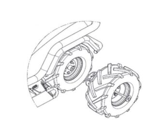 Etesia Zwillingsrad Kit ER85