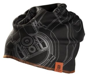 Husqvarna Xplorer Beanie mit Sägemotiv Granitgrau