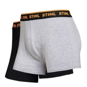 STIHL Boxershorts Logo 2er Set Gr. L (Schwarz & Grau)