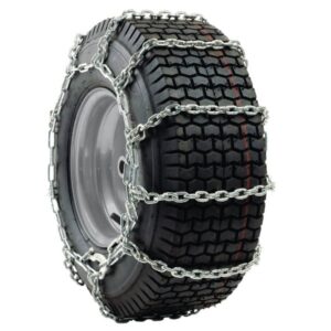 Schneeketten für Rasentraktor 18x9.50-8 (Paar) mit Distanzstück